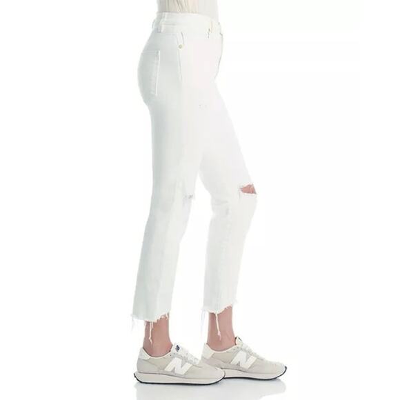 Ramy Brook NWT Langley White High Rise Ankle Jeans size 24 - Picture 2 of 15